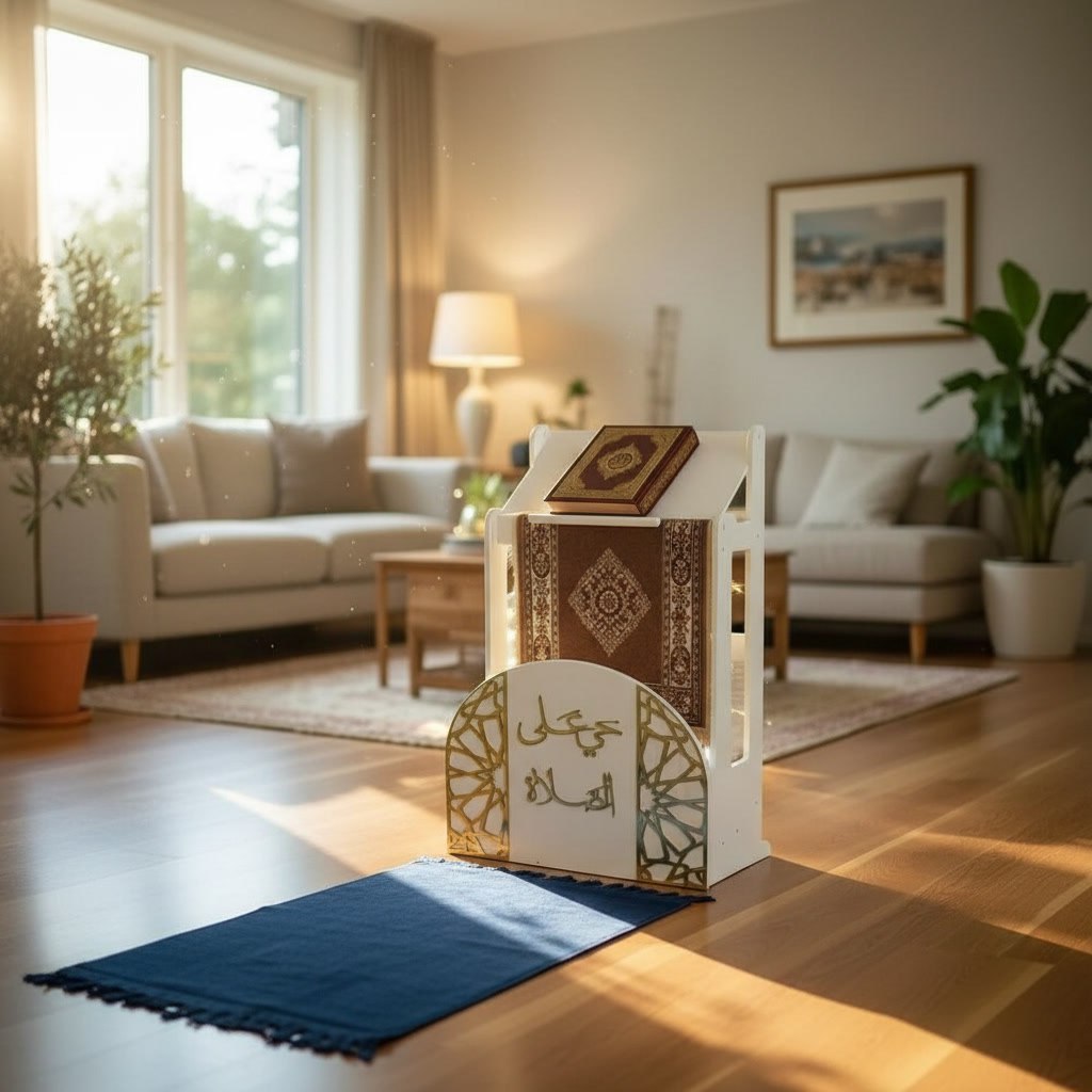 ركن الصلاة حامل مصحف و السجادة